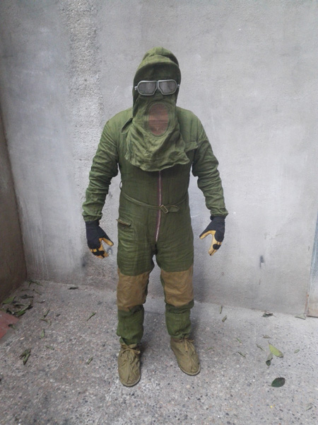 traje proteccion trabajo 1pieza avejas militar textil verde